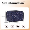 thumbnail image 2 of Rateoe Star Dog Paw Pattern Toaster Covers 2 Slice Wide Slot,Bread Machine Cover,Bread Dust Cover & Fingerprint Protection,Appliance Covers, 2 of 7