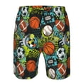 thumbnail image 4 of Kdxio Balls Pattern Mens Casual Shorts - Drawstring Summer Beach Sports Shorts for Men, 4 of 9