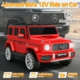 thumbnail image 2 of East doll 12V G63 Ride on Toys for Toddlers 2-4Y, Kid Electric Ride on Car, G Wagon Mercedes-Benz Truck, Remote Control, Lights, Music, Red, 2 of 8