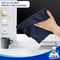thumbnail image 5 of MR.Siga Premium Microfiber Cleaning Cloths for Lens, Eyeglasses,TV Screens,Tablets,3 Pack  in Navy with 16 x 16 inch, 3 Pack in Gray with 6 x 7 inch, 5 of 7
