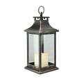 thumbnail image 2 of Northlight Candle Lantern with Flameless LED Candle - 12.5" - Black with Gold, 2 of 3