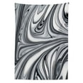 thumbnail image 3 of Ambesonne Abstract Tablecloth Rectangular Table Cover, Black White Surreal Art, 52"x70", Grey, 3 of 4
