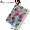 thumbnail image 4 of DuraSafe Cases iPad 9.7 Inch 5 6 Gen Air 1 2 MRJN2LL/A MR7G2LL/A MR7F2LL/A MP2F2LL/A MP2G2LL/A MPGT2LL/A Shockproof Printed Cover with Clear Transparent Back Shell - Diamond Grid, 4 of 6