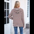 thumbnail image 4 of Camisas de Larga para Mujer, Sudaderas con Capucha y Bolsillo Tipo Canguro, Sudaderas de Otoño. Rojo Ladrillo S, 4 of 10