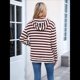 thumbnail image 4 of Camisas de Larga para Mujer, Sudaderas con Capucha y Bolsillo Tipo Canguro, Sudaderas de Otoño. Rojo Ladrillo L, 4 of 10