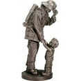 thumbnail image 2 of Fireman Fire Fighter with Child Decorative Figurine 11.75" Tall Resin, 2 of 2