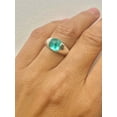 thumbnail image 2 of Oval Cut Natural Aquamarine Ring 925 Sterling Silver Ring Aquamarine Solitaire Anniversary Gift Ring For Women, 2 of 5