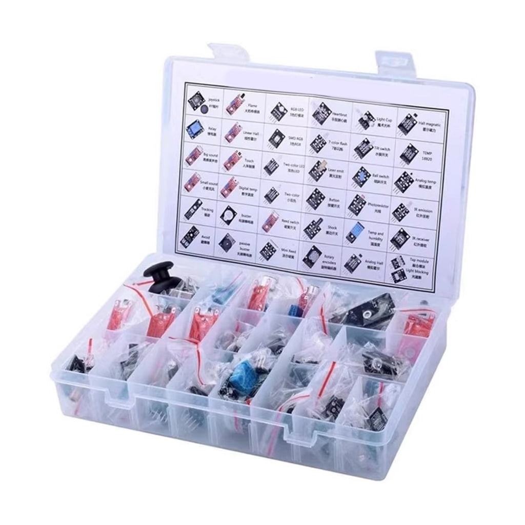 Complete Sensorings Starter Kits With 45 Essential Module For Robotics Coding Projects Contains Humidity Infrareds LED F