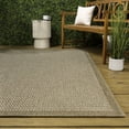thumbnail image 4 of JONATHAN Y Maxine Easy Jute Contemporary Border Boho Fine Rib Weave Beige 3 ft. x 5 ft. Indoor/Outdoor Area Rug, 4 of 7