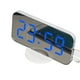 thumbnail image 1 of Pantalla LED Reloj digital Reloj despertador de mesa regulable automático con modo de repetición Puerto USB doble, Pantalla blanca y azul Methold EL3016-04B, 1 of 2