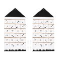 thumbnail image 1 of 2 unids Bolsa de calendario de Navidad única de la pared bolsa de almacenamiento de la pared decoración de la casa, 1 of 8