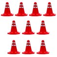 thumbnail image 3 of Miangastore Cônes de Signalisation en Plastique Rouge pour Modèle de Scène de Simulation et Jeu de Rôle 10 Pcs, 3 of 7
