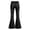 02-Black, variant on Girls' Uniform Flare Leg Chino Pants Kids Bootcut Dress Pants School Uniform Slacks Preppy Clothes