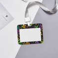 thumbnail image 6 of Cauagu Mardi Gras Surface for ID Badge Holder,Badge Holder with Windows Key Card Work Badge Sleeve for Office/ Factory/ID Credit Cards/Proximity Key Cards, 6 of 7