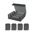 thumbnail image 3 of Bunblic Étui pour Cartes 1800+ Boîte de Deck Organisateur Robuste pour Cartes de Basketball Noir Doublé en Gris, 3 of 8