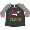 thumbnail image 3 of Inktastic Granny Claus with Christmas Santa Hat and Snowflakes Women's Plus Size T-Shirt, 3 of 5