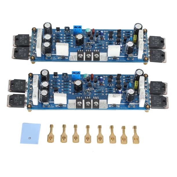 Tableros Amplificadores De Distorsión Ultrabaja, Monitor De Sonido Más Frío De 2 Canales Instalación Fácil De Usar PCB L12-2 Tablero Amplificador De Potencia 75UM Película De Cergrey Audios Power Amplifier Kit