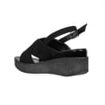 thumbnail image 4 of Sandalia Plataforma Cruzada Mujer Juvenil Negro Cómoda negro 23, 4 of 7