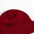thumbnail image 4 of ZQUUVOU Women's and Men's Skull Cap Outdoor Thermal Fleece Lined Beanie Knitted Hats Soft Stocking Caps for Cold Weather Burgundy, 4 of 4