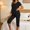 🔥 Black, variant on Dianli Fashion Women's Round Neck Long Sleeve Top and Long Pants Casual Two-Piece Set, Comfortable Solid Color Outfit, Relaxed Fit for Daily Loungewear or Travel Pink M