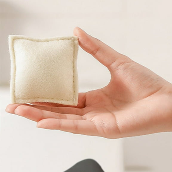 Hytrove Wool Dryer Ball 3Pcs Lint Removal Anti Winding For Clothes .75X2.75X0.98in White