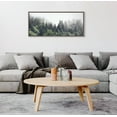 thumbnail image 6 of Kate and Laurel Sylvie Lush Green Forest On A Foggy Day Framed Canvas Wall Art by The Creative Bunch Studio, 18x40 Gray, Nature Landscape for Wall, 6 of 6