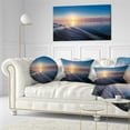 thumbnail image 3 of Designart 12" x 20" Blue Polyester Throw Pillow, 3 of 5