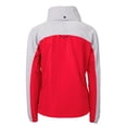 thumbnail image 3 of Women's Cutter & Buck Red Tampa Bay Buccaneers  Charter Eco Recycled Half-Zip Hooded Anorak Jacket, 3 of 3