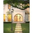 thumbnail image 7 of VIANIS Outdoor Post Lights,Lamp Posts Outdoor Lighting Lantern, 3-Head Oil Rubbed Bronze Waterproof Street Light Sconce, Vintage Light Posts for Outside with Seed Glass, 7 of 7