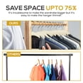 thumbnail image 6 of Techzoo Premium Ivory Velvet Hangers 55 Pack - Space Saving Felt Hanger, Non Slip Clothes Hangers for Closet, Heavy Duty Coat Hanger with 360° Rotatable Hook, Hold Up to 10 lbs, 6 of 8