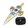 thumbnail image 3 of Avión RC volador, avión con control por gestos, dron de control remoto para niños Oro, 3 of 4