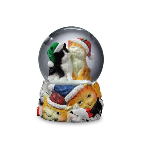 Christmas Cats Snow Globe MultiColored