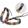 thumbnail image 3 of Pulsera Pulsera De Arco Iris Gay Colgantes Relación Pulsera De Amor De Arco Iris Pulsera De Hilo De Amistad Trenzada Tejida Ajustable Pulsera para Gay & Le, 3 of 4