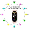 thumbnail image 2 of Smartband Unisex Deportivo Correa De Silicona Notificaciones Redes Sociales y Llamadas Rosa NU NORDIC Smartband, 2 of 4