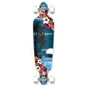 Yocaher Punked Drop Through Tropical Night Longboard Complete