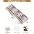 thumbnail image 6 of Independence Day Stair Treads Non Slip for Steps Blue Red USA Flag Penang Stars Flower Wooden Grain 7 Pcs Reusable Adhesive Stair Runner Mats for Dogs Elders Carpet Treads Rugs for Staircase 8x30 In, 6 of 7
