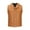 Brown, variant on Odeerbi Solid Color Leather Vest for Men 2025 Sleeveless Retro Waistcoat Outdoors Zipper Pockets Fallow Sports Coat Black