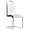 White,Chrome, variant on Best Master Furniture Melrose White Faux-Leather Dining Chairs with Chrome Legs (Set of 2)
