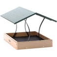 thumbnail image 2 of Birds Choice Green and Beige Fly-Thru Platform Bird Feeder, 2 of 10
