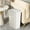 White, variant on Push-Open Trash Can With Lid For Kitchen Bathroom And Living Room Slim Plastic Waste Bin Yellow 1 Count