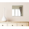 thumbnail image 2 of Modern Rustic  Frameless Chrome Square Wall Mirror 30.5x46 - Chrome, 2 of 5