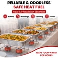 thumbnail image 5 of Comficove 6 Hour Chafing Fuel - Food Warmer for Chafing Dish Buffet Set - Liquid Safe Fuel with Wick for Chafing Dish (Pack of 12), 5 of 6