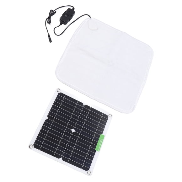 Solar Panel Heated Blanket, High Conversion Rate Solar Panel Heating Blanket 12V 50W for Car Outdoor Use