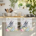 thumbnail image 4 of Easter Kitchen Towels Set of 2, Spring Bunny Colorful Eggs Plants Wooden Grain Absorbent Dish Towels for Kitchen, Microfiber Hand Towel, Quick Drying Tea Towel for Cleaning Decorative Dishcloths, 4 of 7