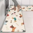 thumbnail image 2 of Kitchen Rugs Sets Of 2,Dachshund Anti Fatigue Kitchen Mat Rugs Non Slip Washable,Decorative Kitchen Floor Mats for Kitchen,Sink,Laundry,17"X47", 2 of 5