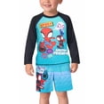thumbnail image 2 of Conjunto de Natación para Niños Marvel con Camiseta de Protección Solar 2 Piezas Spiderman Hulk 3T, 2 of 7