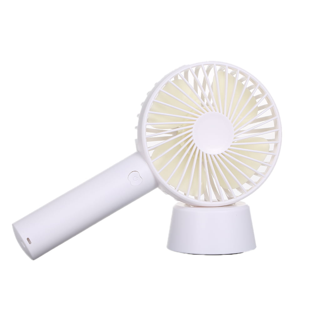 Portable Mini Handheld Fan with Stand Cradle USB Wind Blower 3 Speed B3T6 