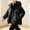 Black, variant on Boys Hooded Jacket Winter Full Zip Padded Parka with Snap Storm Flap and Zipper Pockets Warm Insulated Coat for Kids School Travel Outdoor Play and Cold Weather Activities 9-10Years