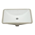 thumbnail image 3 of EAGO BC302 White Ceramic 22"x15" Undermount Rectangular Bathroom Sink, 3 of 6