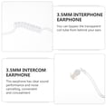 thumbnail image 4 of GOOHOCHY 1 Set Adaptador de auriculares acústicos de 3.5mm Cubierta de intercomunicador con botón de escucha con conversación, 4 of 8